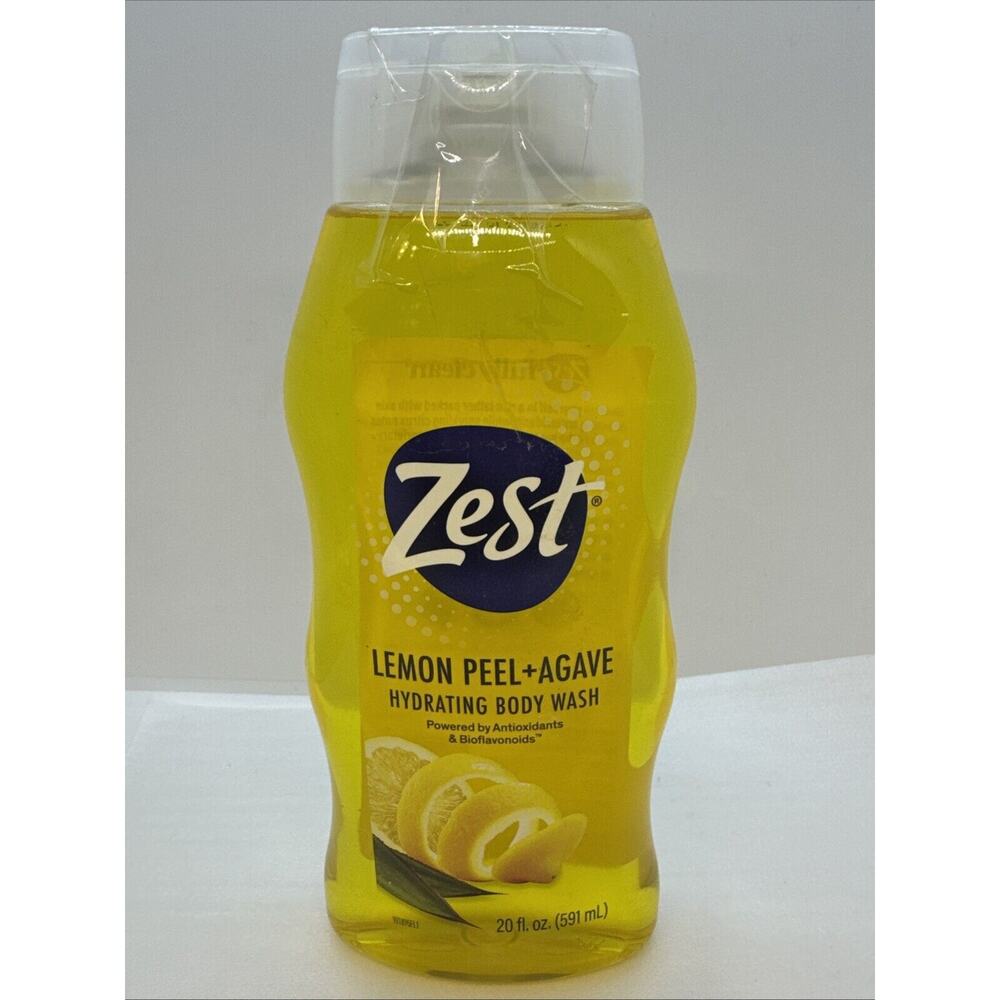 ZEST Lemon Peel & Agave Hydrating body Wash 20 fl oz Antioxidants Bioflavonoids